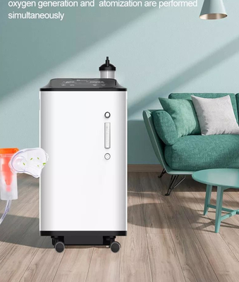 Máy tập trung oxy di động 10L y tế gia đình với máy phun sương