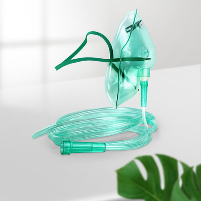 VẬT LIỆU Y TẾ CẤP Y TẾ MẶT NẠ OXY KHÔNG CHỨA LATEX DÀNH CHO TRẺ EM VÀ NGƯỜI LỚN CÓ DÂY CAO SU VÀ ỐNG THỞ