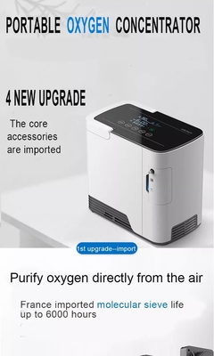 1 L- 7 L Máy cô đặc O2 di động có thể điều chỉnh Oxy dòng kép